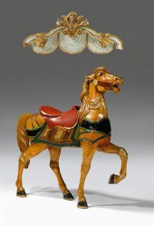 Carved and painted carousel st