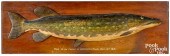 CARVED AND PAINTED FISH PLAQUE