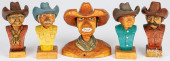 CARVED AND PAINTED FOLK ART BU