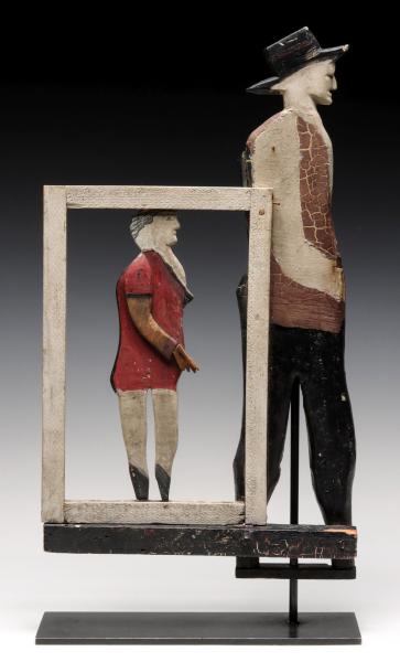 CARVED AND PAINTED FOLK ART WEATHER