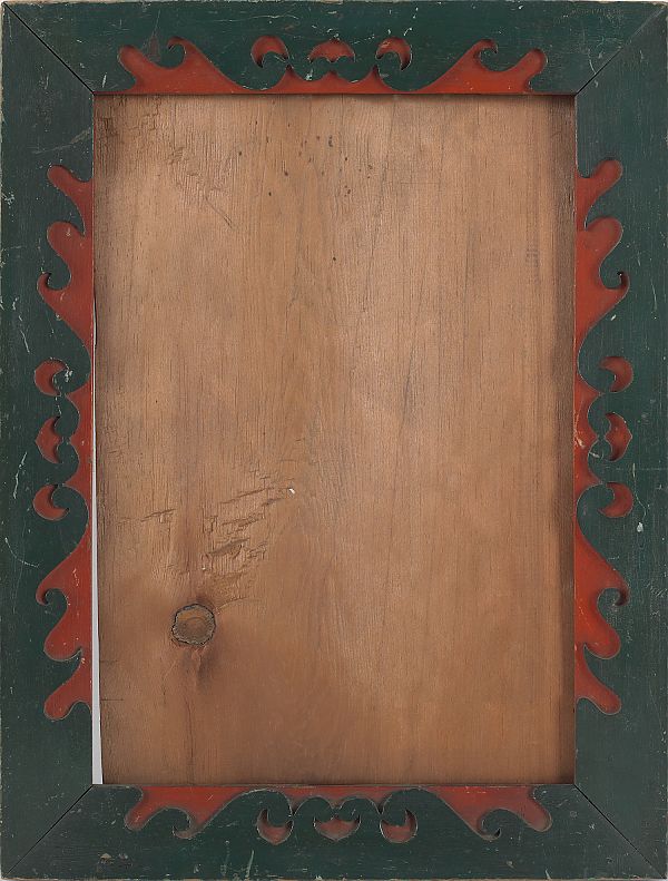 Carved and painted frame 19th c.