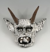 CARVED AND PAINTED GROTESQUE M