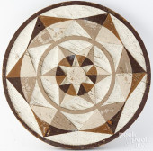 CARVED AND PAINTED HEX SIGN<br