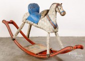 CARVED AND PAINTED HOBBY HORSE