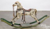 CARVED AND PAINTED HOBBY HORSE