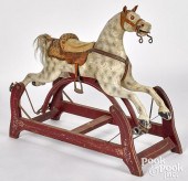 CARVED AND PAINTED HOBBY HORSE