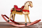 CARVED AND PAINTED HOBBY HORSE