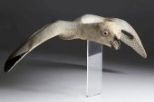 CARVED AND PAINTED INUIT WHALE
