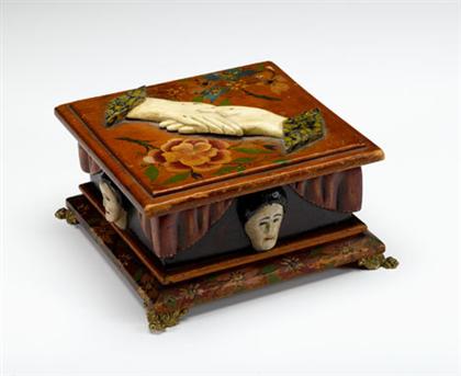 Carved and painted keepsake
