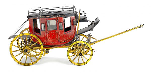 Carved and painted model for the