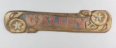 CARVED AND PAINTED NAUTICAL "G