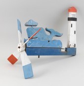 CARVED AND PAINTED NAUTICAL WH