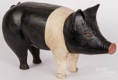 CARVED AND PAINTED PIG TRADE S