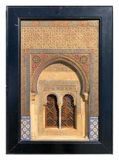 CARVED AND PAINTED PLASTER PLA