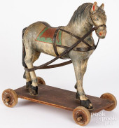 CARVED AND PAINTED PLATFORM HO