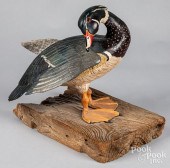 CARVED AND PAINTED PREENING WO