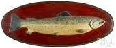 CARVED AND PAINTED SALMON FISH