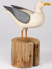 CARVED AND PAINTED SEAGULL<br>