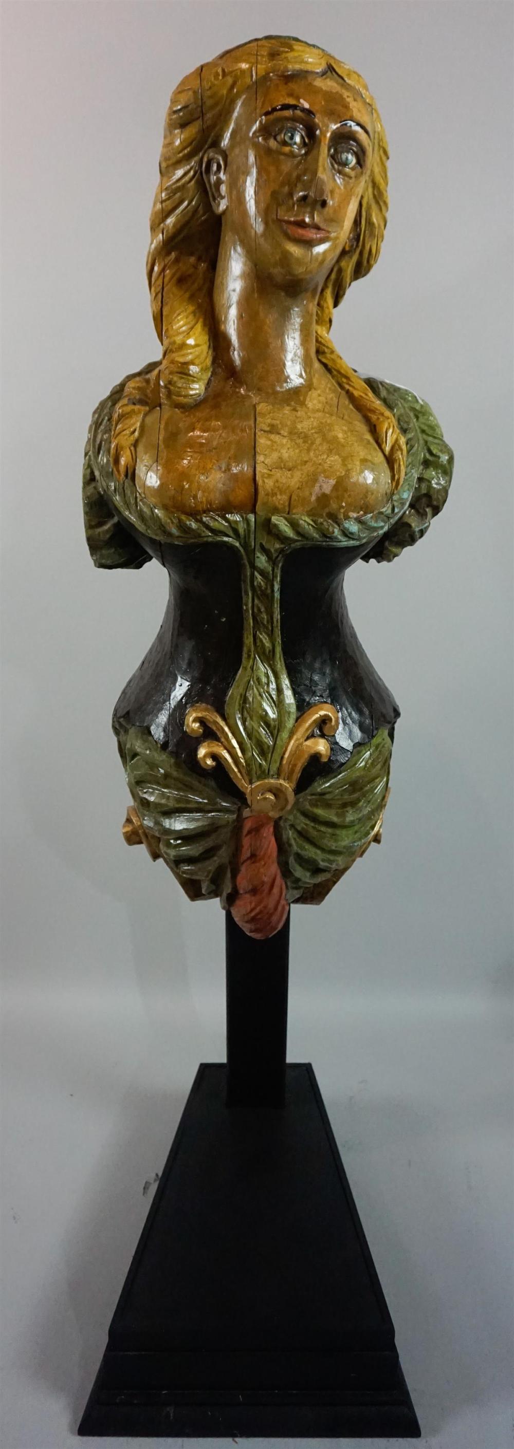 CARVED AND PAINTED SHIP'S