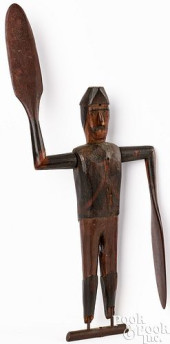 CARVED AND PAINTED SOLDIER WHI