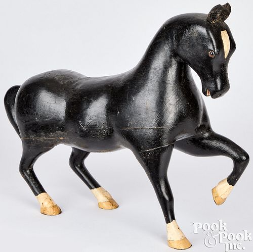 CARVED AND PAINTED TROTTING
