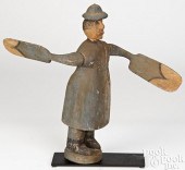 CARVED AND PAINTED WHIRLIGIG,