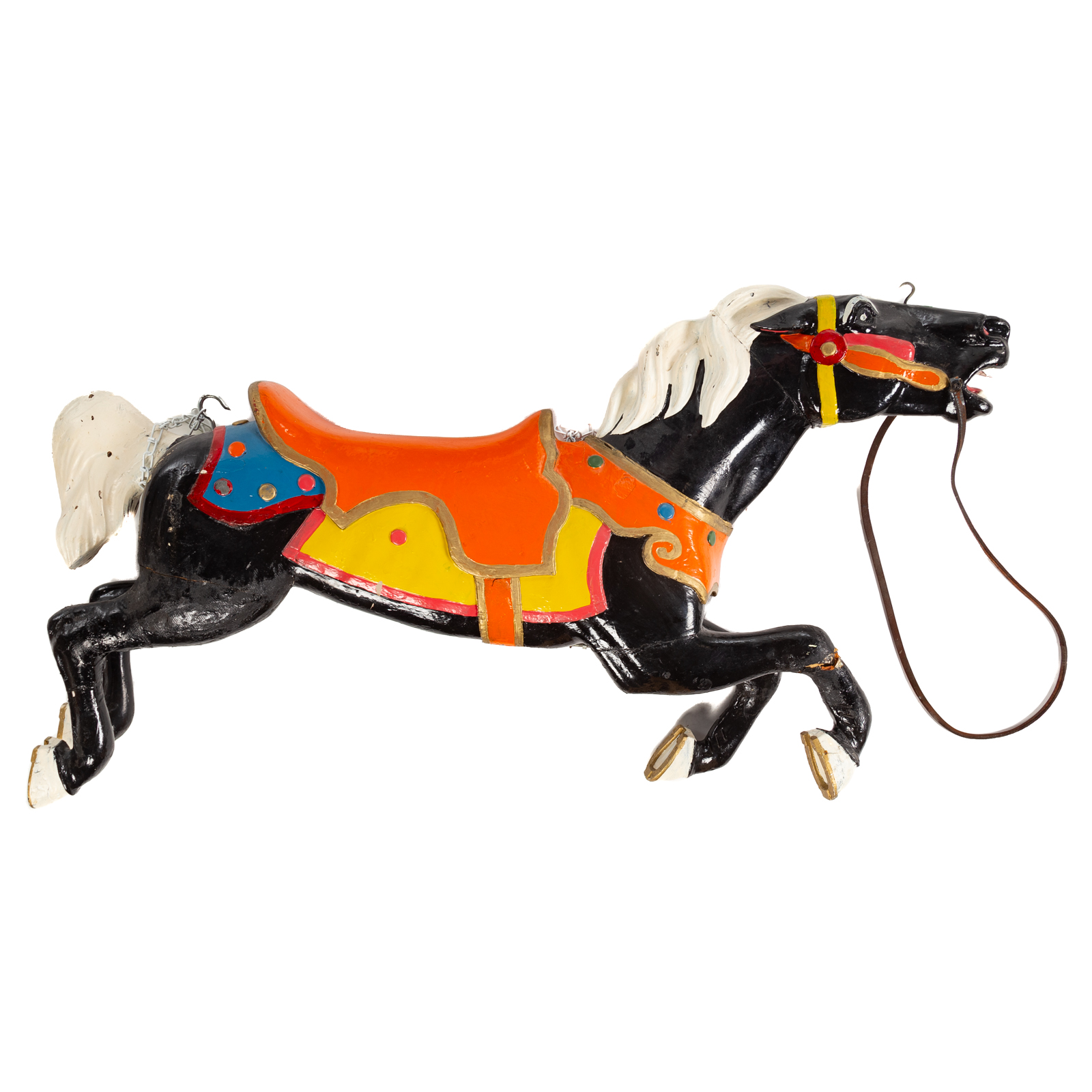 CARVED AND PAINTED WOOD CAROUSEL