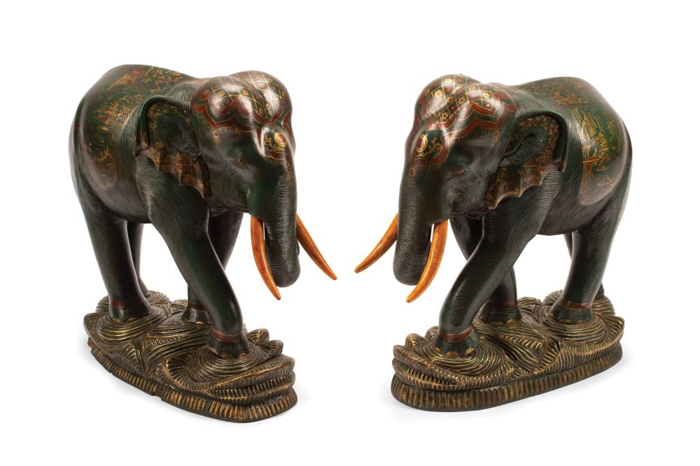 CARVED AND PAINTED WOOD