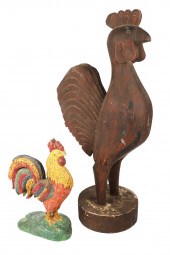 Carved and Painted Wood Figure