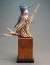 CARVED AND PAINTED WOOD WOODPE