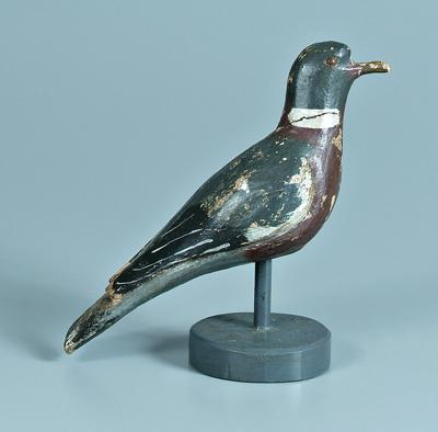 Carved and painted wooden gull, 9