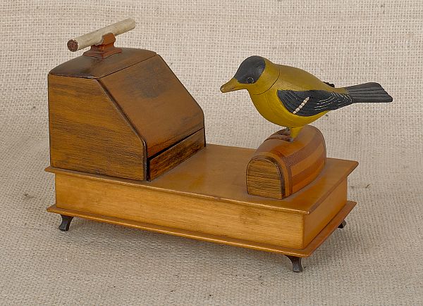 Carved and painted wooden