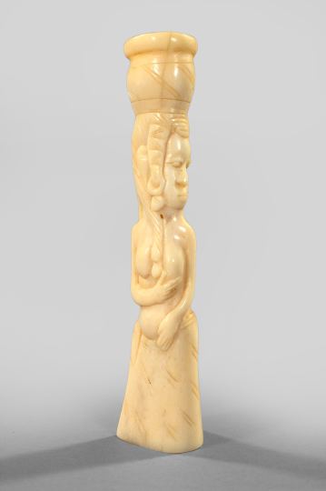 Carved and Polished African Tusk