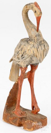 CARVED AND POLYCHROME PAINTED