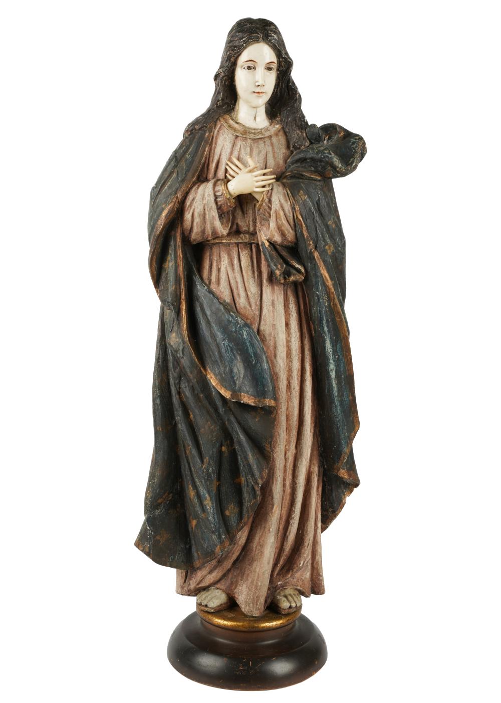 CARVED AND POLYCHROME-PAINTED
