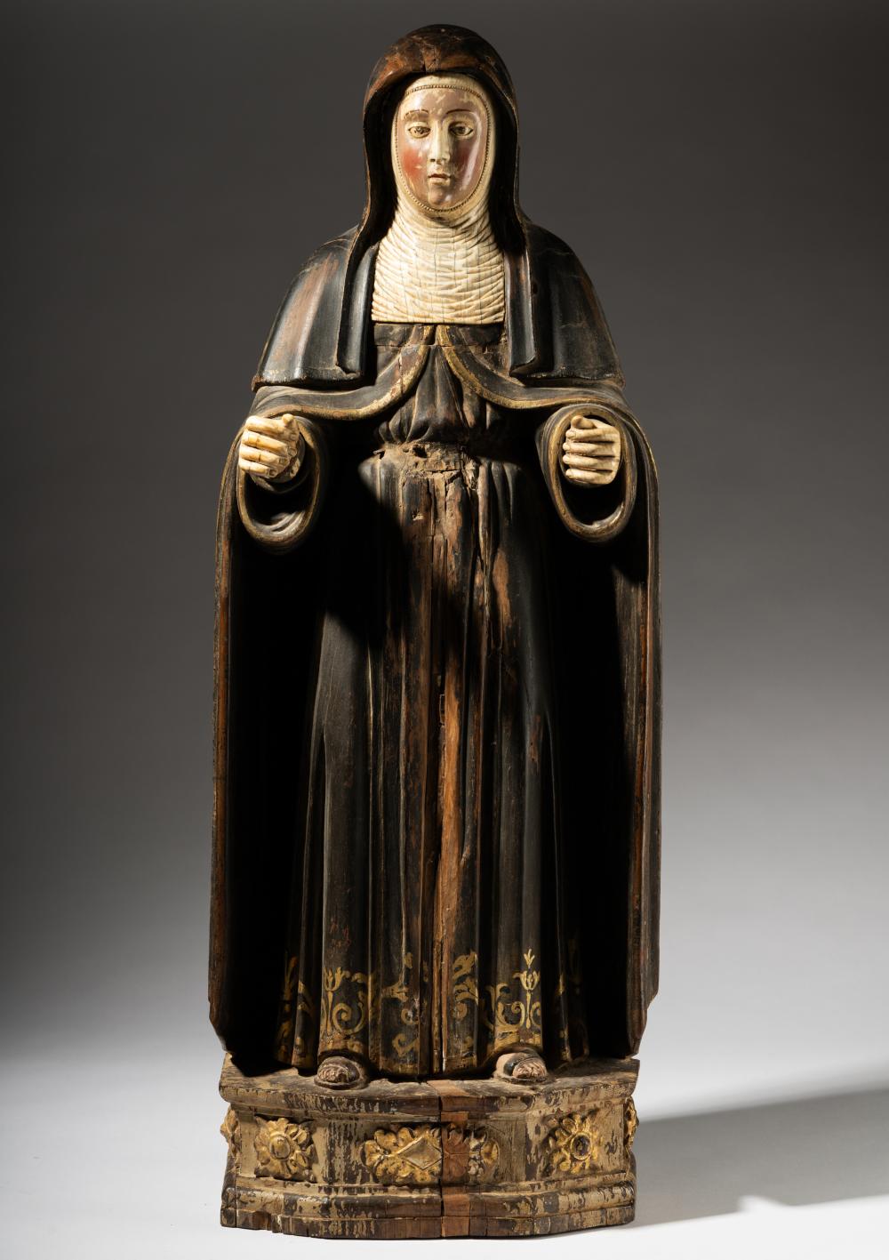CARVED AND POLYCHROME-PAINTED
