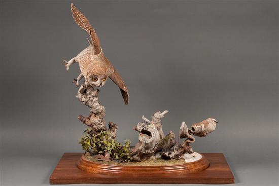 Carved and polychromed figural
