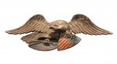 CARVED AND POLYCHROMED SPREADW
