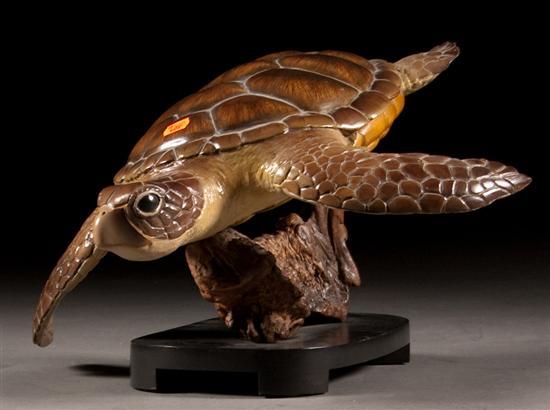 Carved and polychromed wood