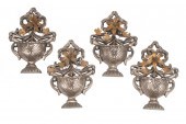 CARVED AND SILVERED WOOD, BRON