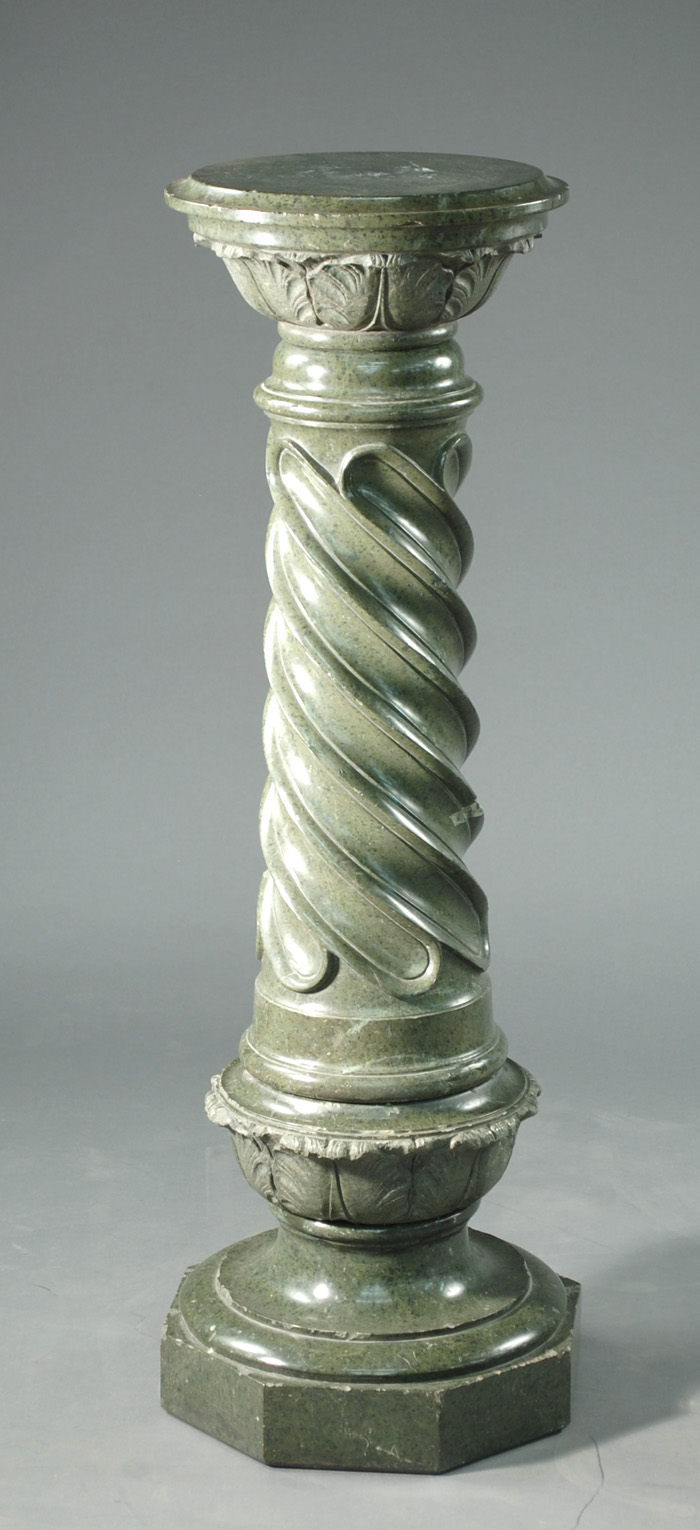 CARVED AND SPIRAL TURNED VERDE