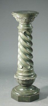 CARVED AND SPIRAL TURNED VERDE