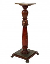 CARVED AND TURNED PEDESTALCarv