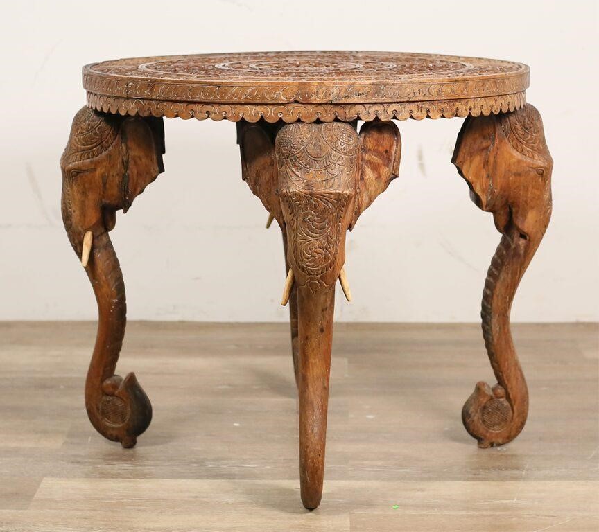 CARVED ANGLO-INDIAN STYLE
