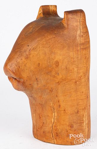 CARVED ANIMAL HEAD