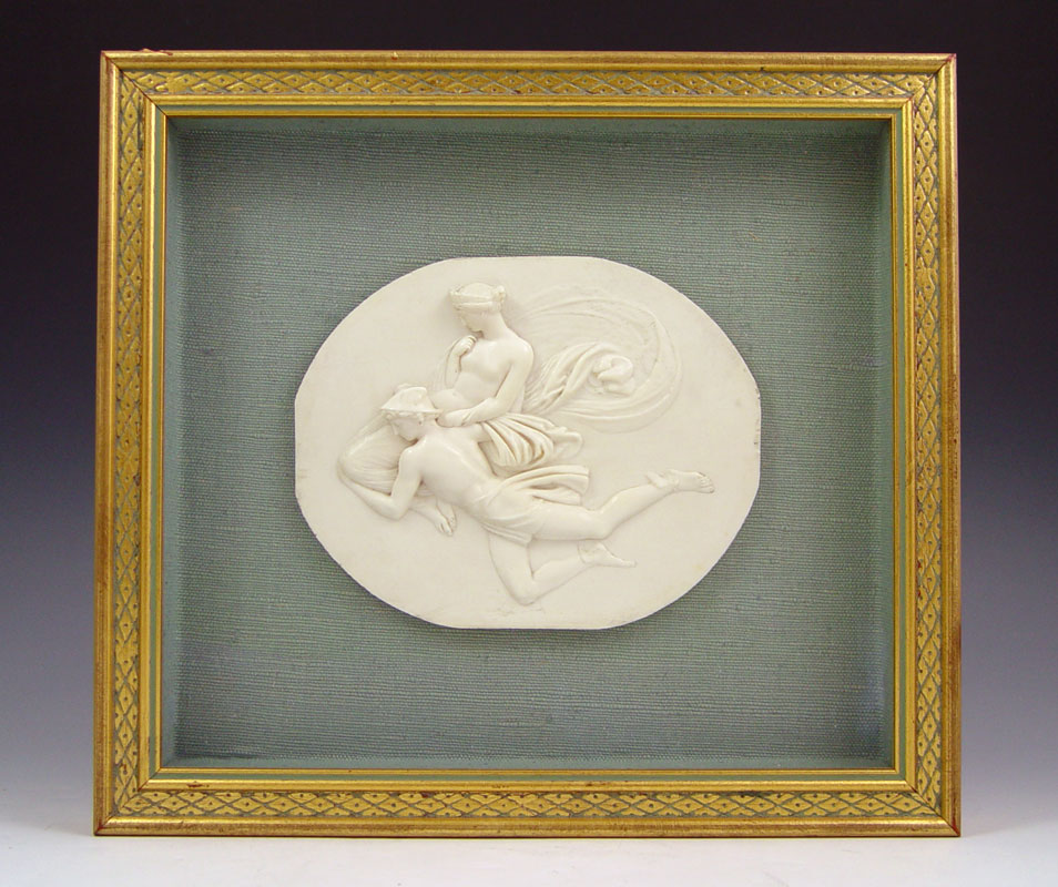 CARVED ANTIQUE IVORY MERCURY