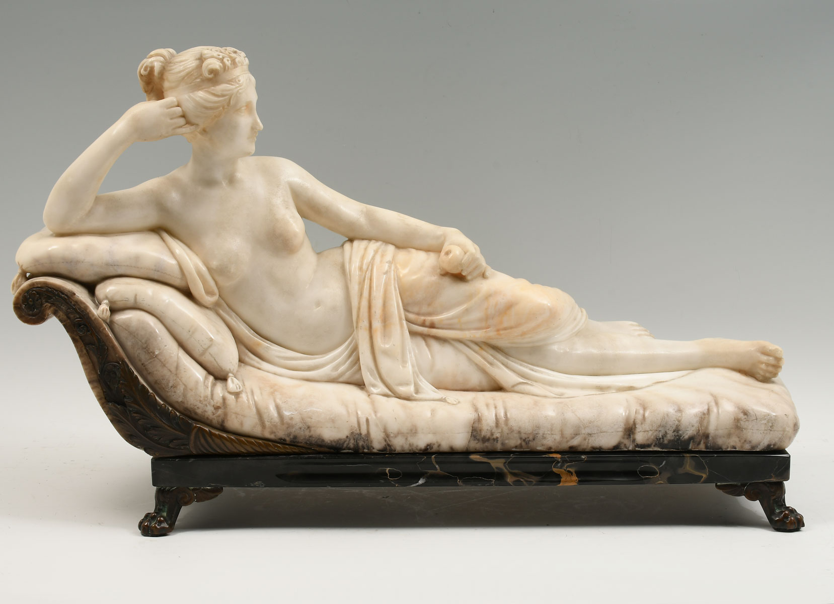 CARVED ANTIQUE MARBLE SCULPTURE
