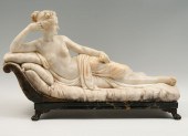 CARVED ANTIQUE MARBLE SCULPTUR