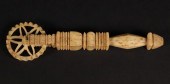 CARVED ANTIQUE WHALEBONE DIMIN