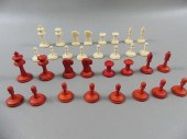 CARVED ASIAN CHESS SETOld carv